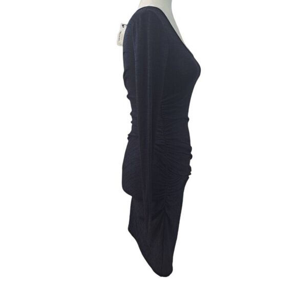 Rag & Bone Twist Ruched Navy Long Sleeve Bodycon Dress Size XS - Picture 7 of 9